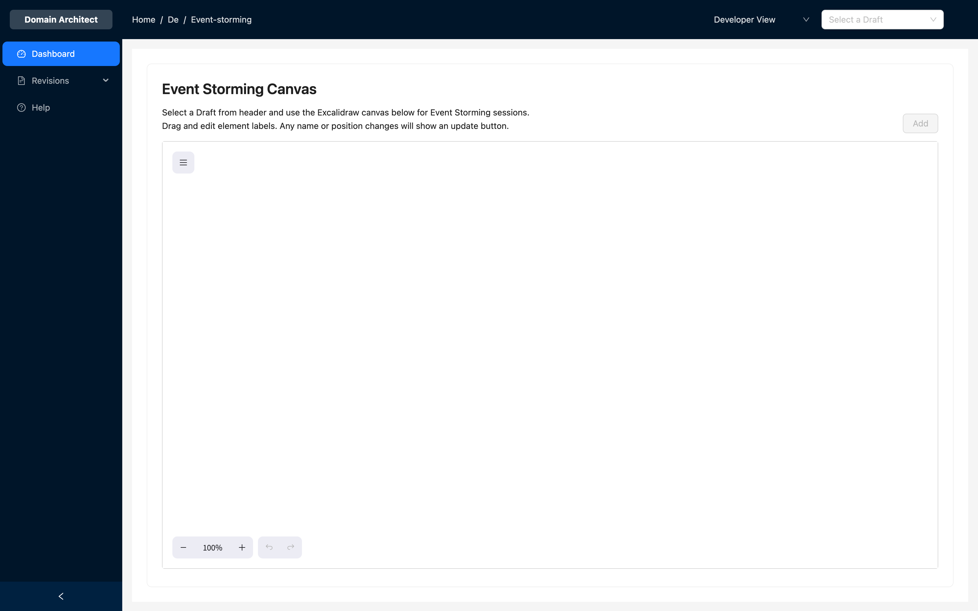 Event Storming Canvas with loaded operations